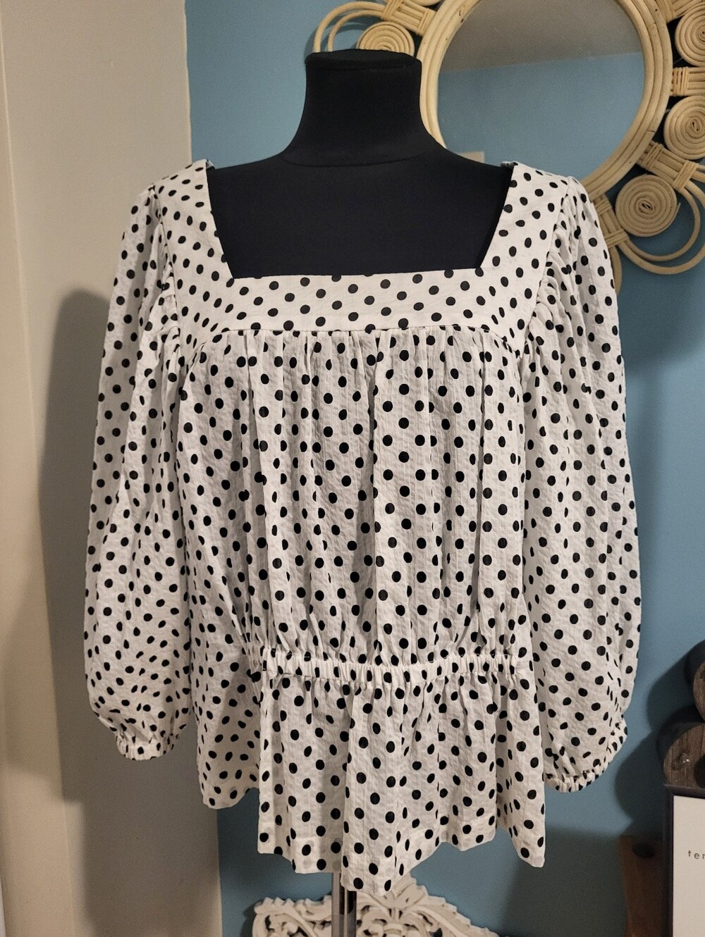 Horses Atelier Riviera Polka Dot Diana Blouse 4 - Picture 7 of 10